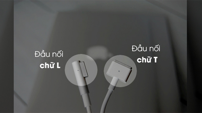 Dây sạc với đầu nối dạng chữ L và chữ T